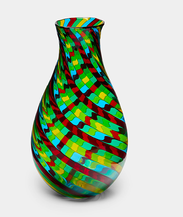 Filigrana Murano Glass Vase